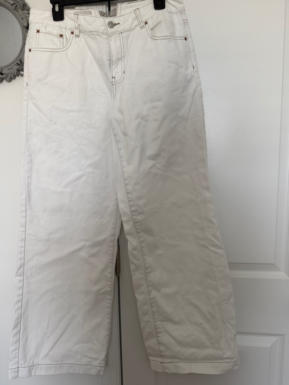PacSun White Wide-Leg Jeans